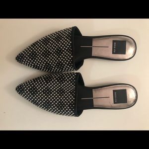 NWT Dolce Vita black studded mules